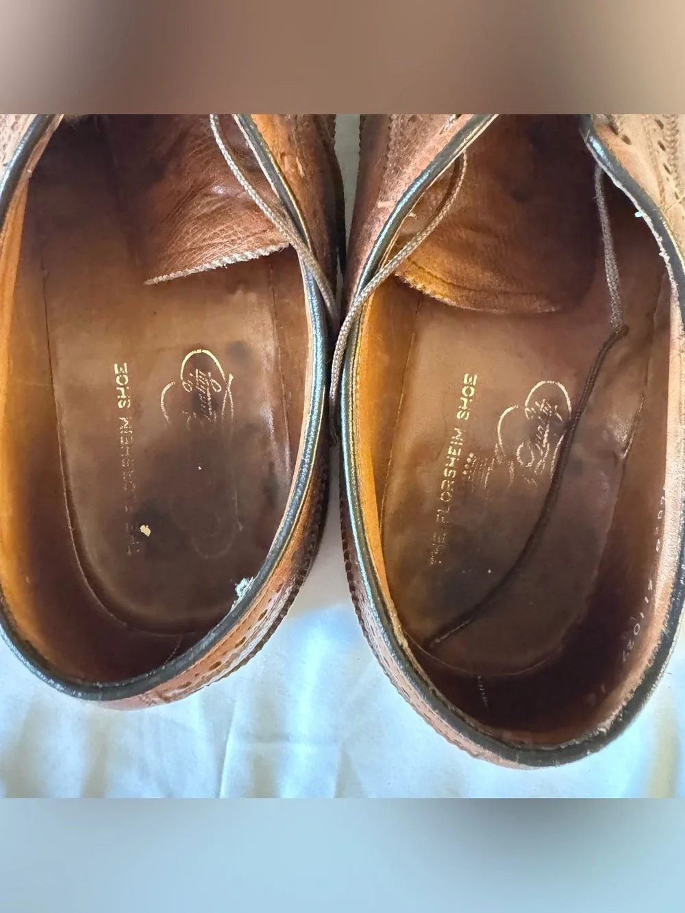 Vintage Florsheim Imperial Kenmoor 93602 Longwing Wingtip Dress Shoes Men’s 10D